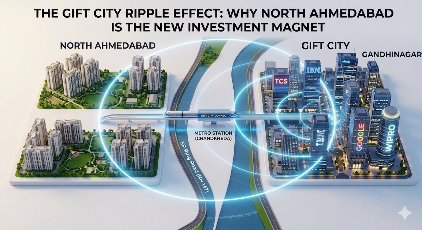 The GIFT City Ripple Effect: Why North Ahmedabad is the New Investment Magnet